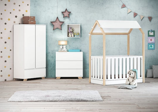 La Maison Baby Kommode mit 3 Schubladen Ecru 94x50x88cm