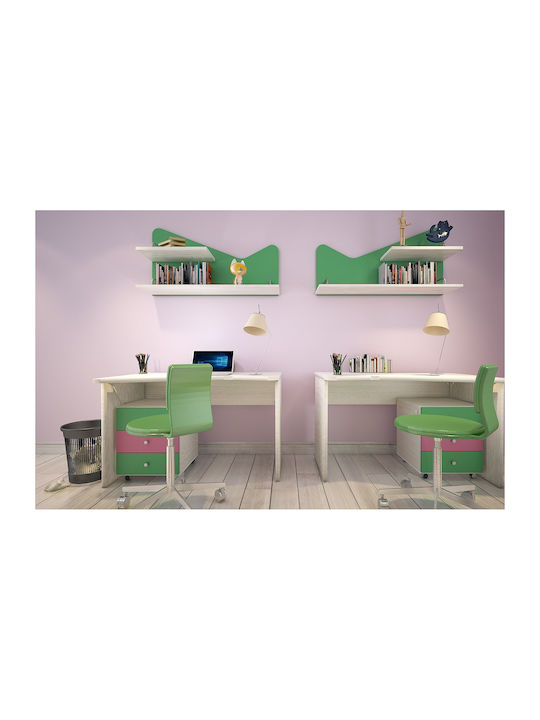 Folder Kinderschreibtisch Weiß 120x72x77cm