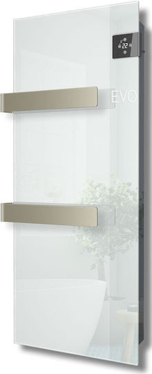 Radialight Silk Electric Towel Rail With Glass Front 1000W 90x40cm White