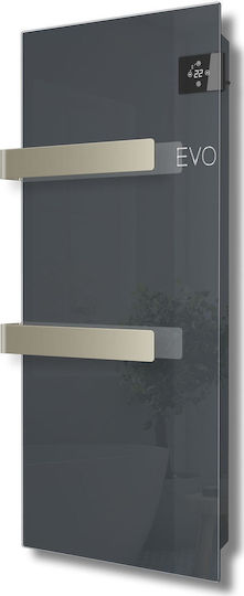 Radialight Silk Radiator Electric Pentru Prosoape Cu Fațadă De Sticlă 1000W 90x40cm Gri