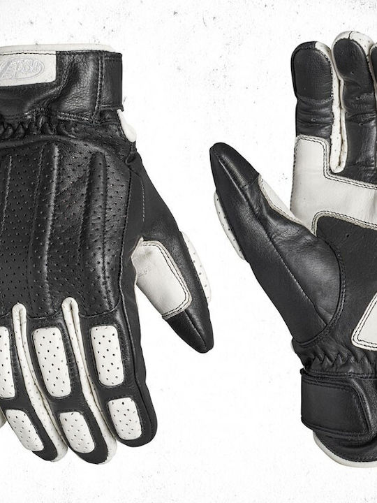 Roland Sands Design Rourke Winter Herren Motorradhandschuhe Leder Schwarz