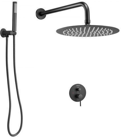 Vevor Built-in Mixer & Shower Head Set for Shower Black 197988527213