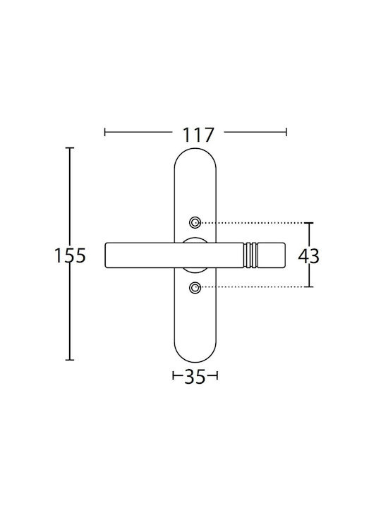 Convex 115W Γρυλόχερο Παραθύρου με Πλάκα Νίκελ Ματ / Χρώμιο