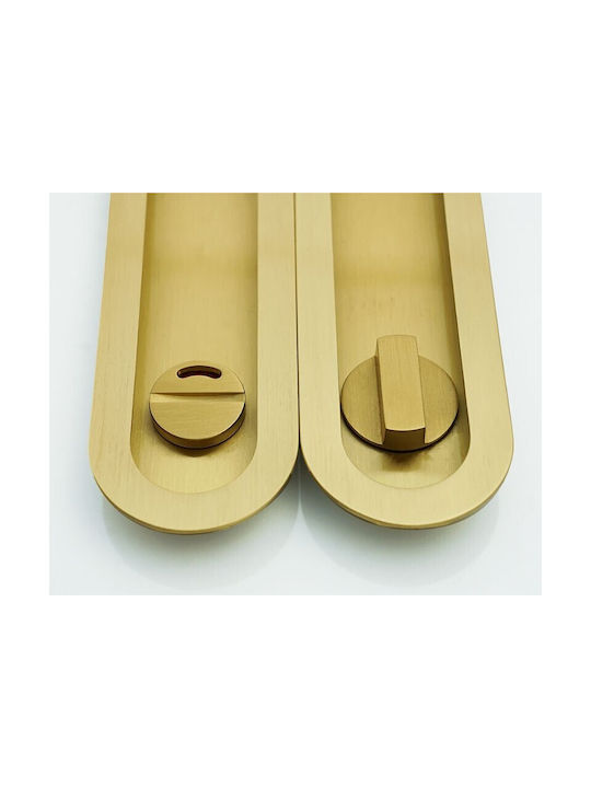 Convex Series 1509zsaf-s02s02 Bronze Door Flush Handle 50mm
