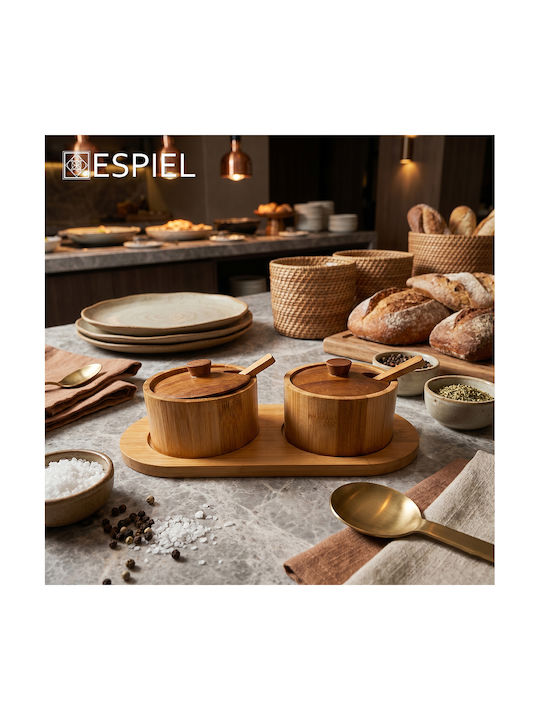 Espiel Gewürzgläser aus Bamboo 2 Stück