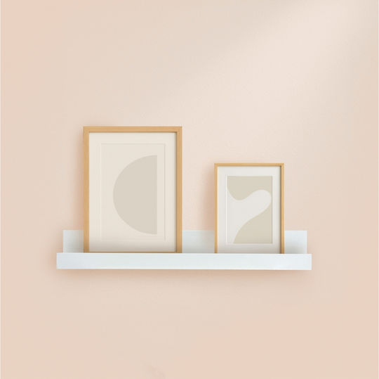 Wall Shelf White 80x6x7cm
