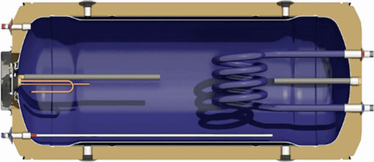 Nobel Слънчев бойлер 160лт Glass Triple Energy 2.6кв.м. Roof Tile Selective