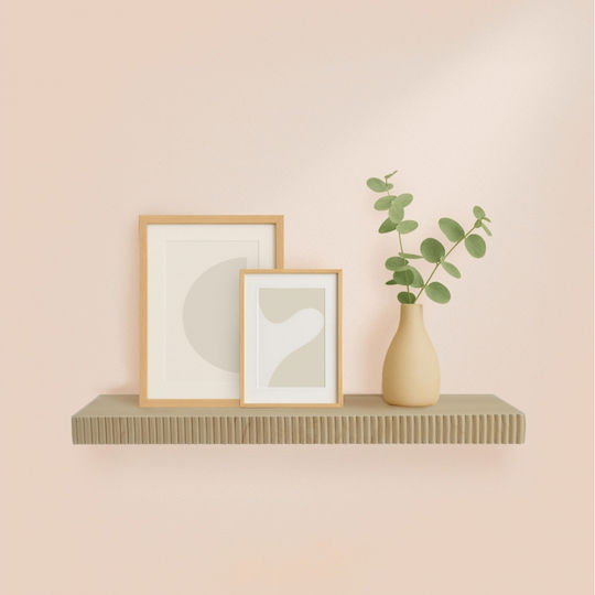 Wall Shelf with LED Brown 60x23.5x3.8cm Wall Shelf with LED Brown 60x23.5x3.8cm