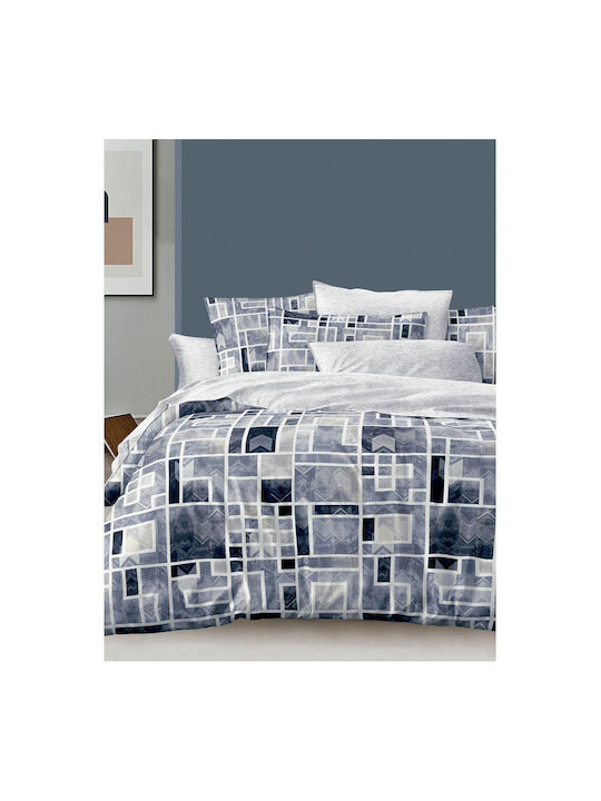 Palamaiki Πάπλωμα Υπέρδιπλο με Γέμιση Microfiber 230x250εκ. Zen101 Εμπριμέ 350 GSM