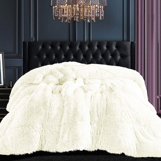 Silk Fashion Duvet Cover Single 170x220cm Ivory 350 GSMGsm
