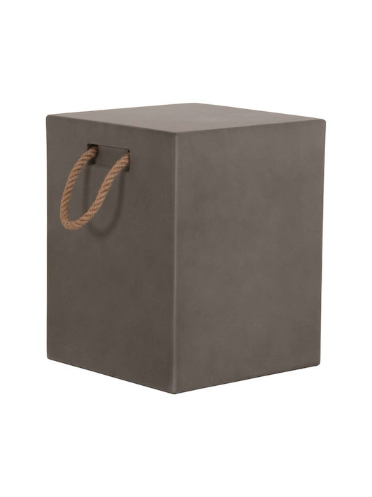 Scaun De Exterior Cub Din Beton Gri