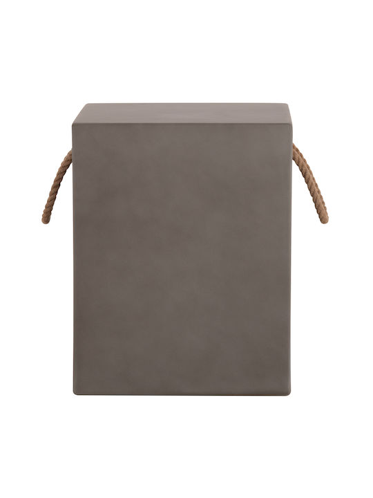 HomeMarkt Außenbereich-Hocker aus Beton Zak Graue 36x36x43cm