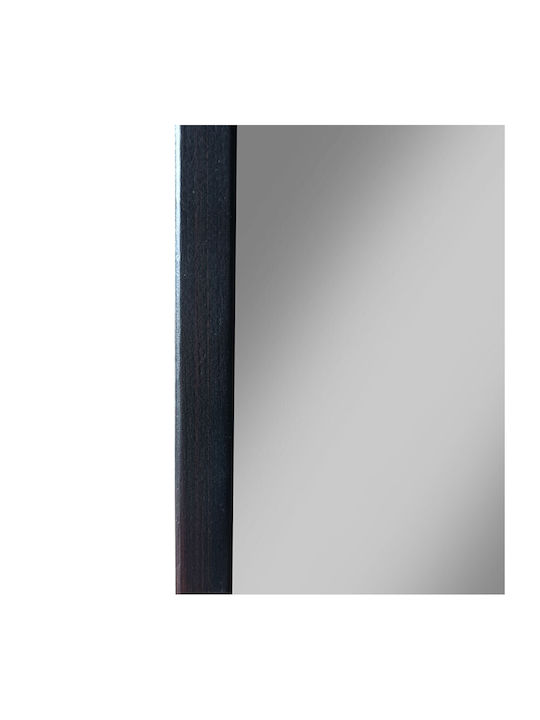 Liberta Slim Καθρέπτης με Καφέ Ξύλινο Πλαίσιο 146x45cm 3τμχ
