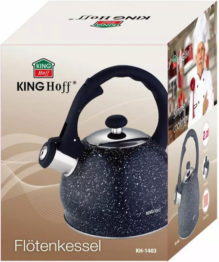 KING Hoff Ceainic Inox Negru 2000ml