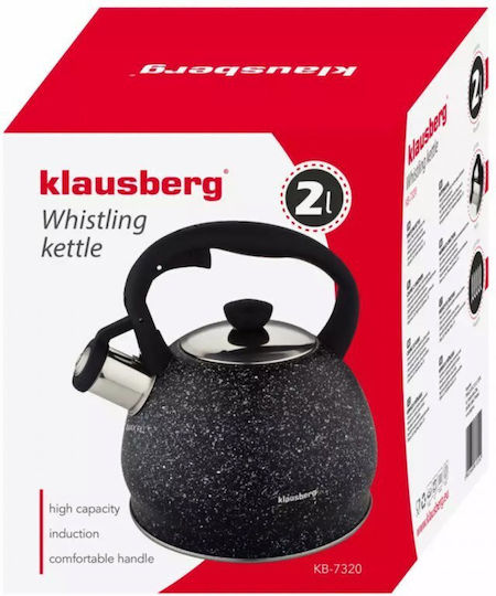 Klausberg Teekanne Rostfreier Stahl Gray 2000ml