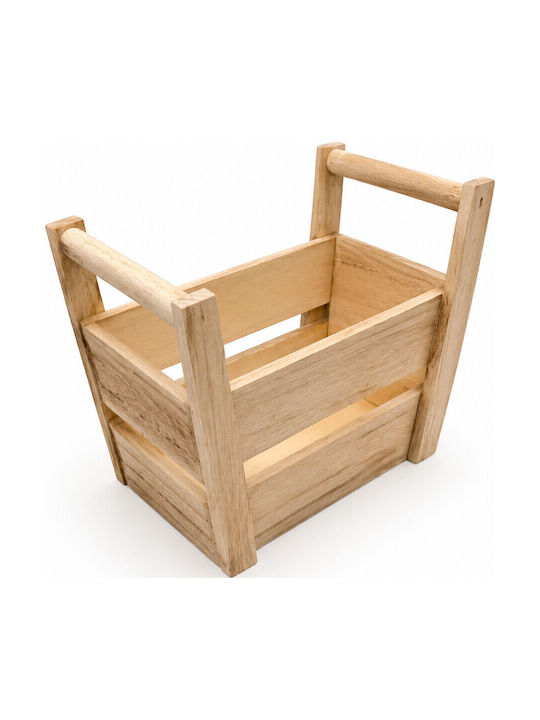 Yuk Ψωμιέρα Ξύλινη 21x15x16cm