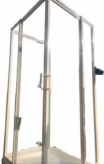 Cersanit Cabinet Duș cu Glisare Ușă 100x80x195cm Oro Cersanit Cabinet Duș cu Glisare Ușă 100x80x195cm Oro