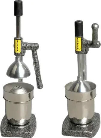 Super Mixer Tischpresse Orange aus Edelstahl in Gray Farbe