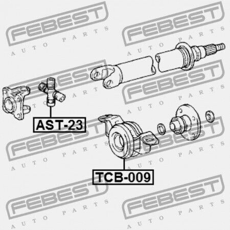Mittlere Reibung Basis Zentral Toyota Hilux II 05 Febest Tcb009-4674