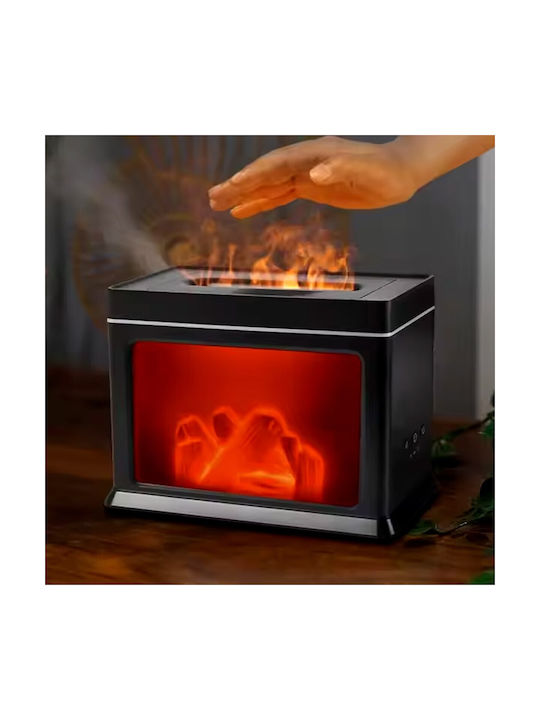 Humidifier Aromatherapy Ultrasonic Device 3D Fireplace Flame 300 ml 6W KP-6007
