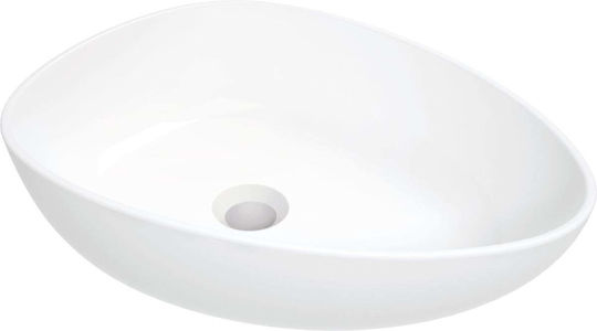 Deante Επικαθήμενος Νιπτήρας Πορσελάνης 47x35x14cm Λευκός