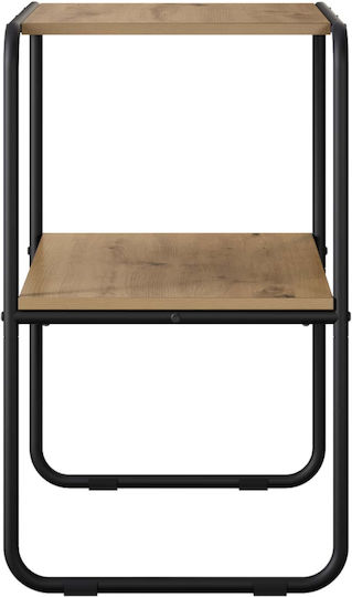 Konsolentisch aus Holz & Metall Eiche L60xB42,5xH70cm