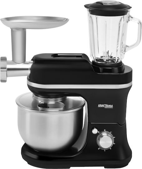 Kraft & Dele Mașină de bucătărie 3000W cu Bol din Inox 5lt