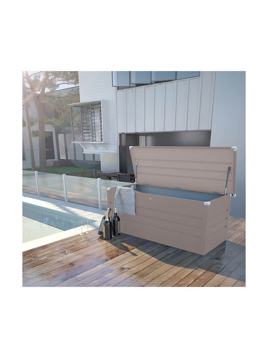 Cutie de depozitare pentru exterior MaxC Plastic 582lt Gri L165xW69xH62buc