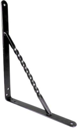 Amig Foldable Metallic Corner Shelf Black 12359