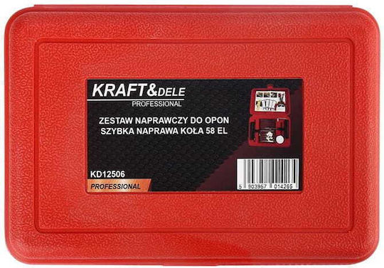 Tire Repair Kit 58 Pieces Kraft&dele Kd12506
