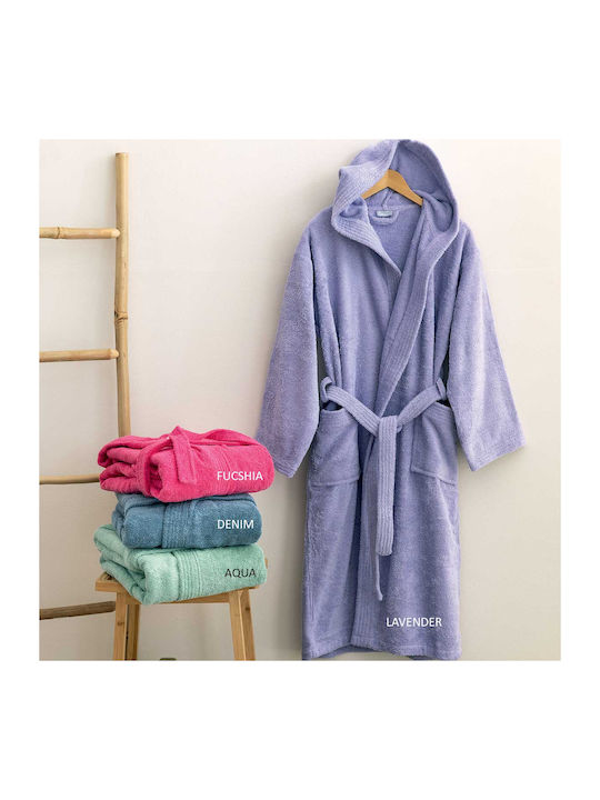 Palamaiki Kids Hooded Bathrobe Fuchsia