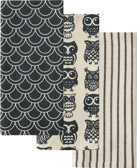 Kentia Fazzy Towel from 100% Cotton in Red Color 40x60cm 3pcs