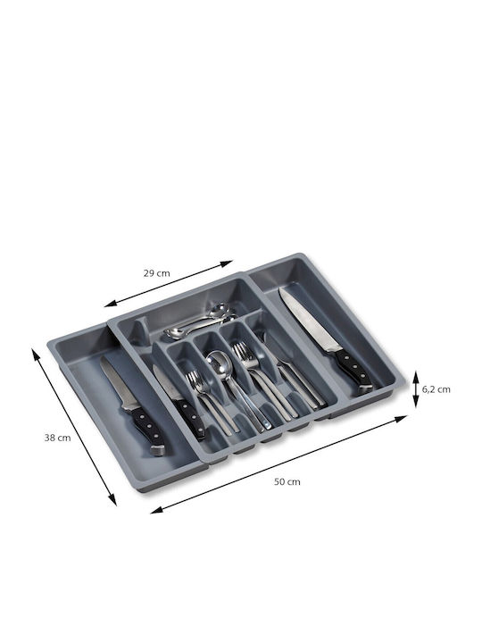 Kesper Tăvi Pentru Tacâmuri De Sertar Rabătabilă Din Plastic 50x38x6.3cm Gri