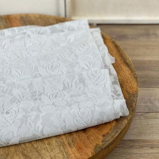 ED Collection Ύφασμα Διακόσμησης 150x300εκ. Λευκό