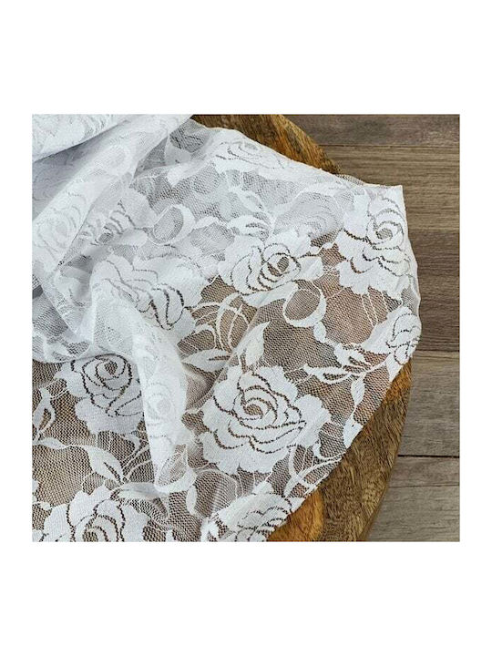 ED Collection Ύφασμα Διακόσμησης 150x300εκ. Λευκό