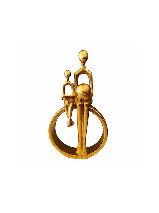 Polyresin Decorative Figure Gold 14x8x26cm Forhome 582478 Home