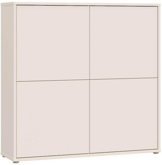 Chest of Drawers Wooden Sand 125x35x122cm Chest of Drawers Wooden Sand 125x35x122cm