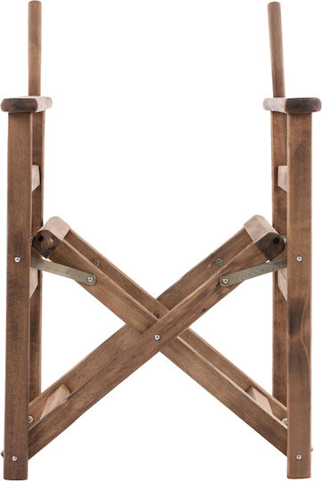 HomeMarkt Lemnos Rahmen Für Stuhl Für Regisseur Hölzernes 57x54x88,5cm Braun