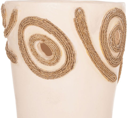 HomeMarkt Decorative Vase Ceramic Dean Beige Y22cm