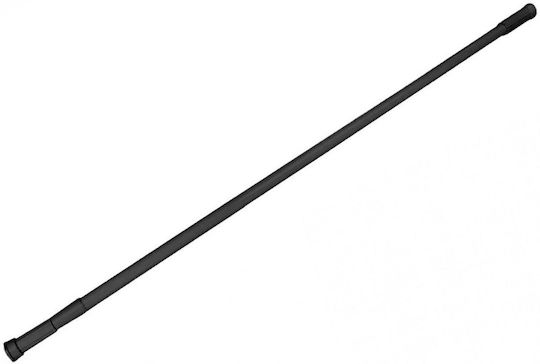 MRShome Telescopic Shower Curtain Rod Straight Black 110cm