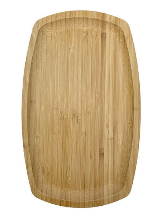 TnS Wooden Oval Serving Tray 30x18cm 1pcs