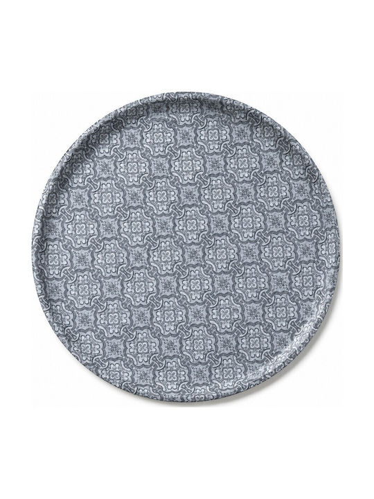 The Barstards Round Serving Tray Non-slip in Black Color CTC156 1pcs