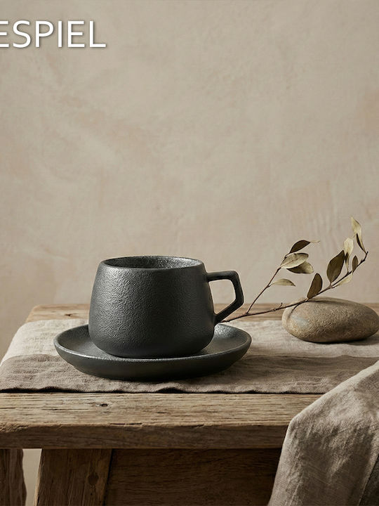 Espiel Set Coffee Cups Porcelain Gray 100ml 6pcs
