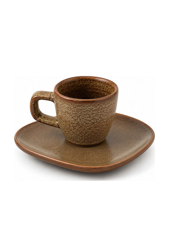 Yuk Set of Cups Espresso Porcelain 6pcs