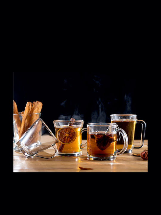 Uniglass Aroma Φλιτζάνι Καφέ Γυάλινο Διάφανο 385ml