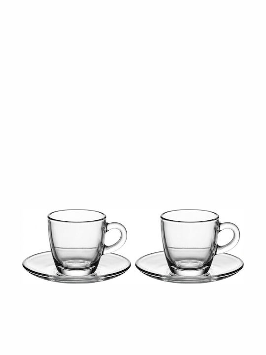 Bialetti Σετ Φλιτζάνια Espresso Γυάλινα Διάφανα 2τμχ