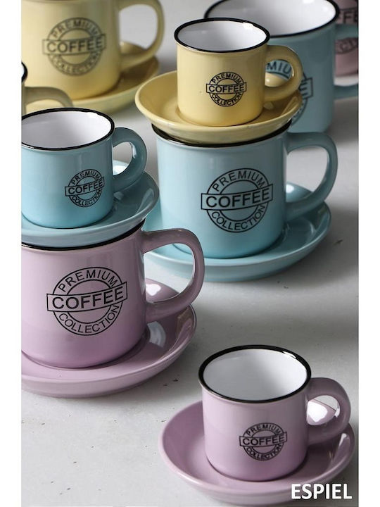 Espiel Coffee Coffee Cup Cappuccino Porcelain Yellow 300ml