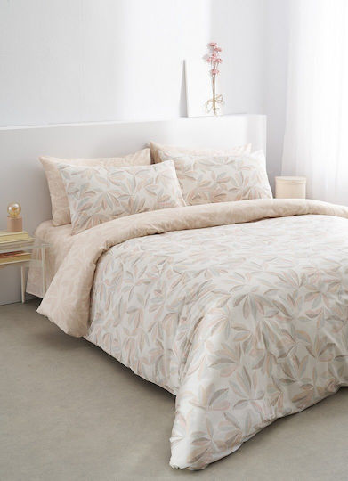Vesta Home Κουβερλί Υπέρδιπλο Βαμβακερό Brown-pink 230x270cm