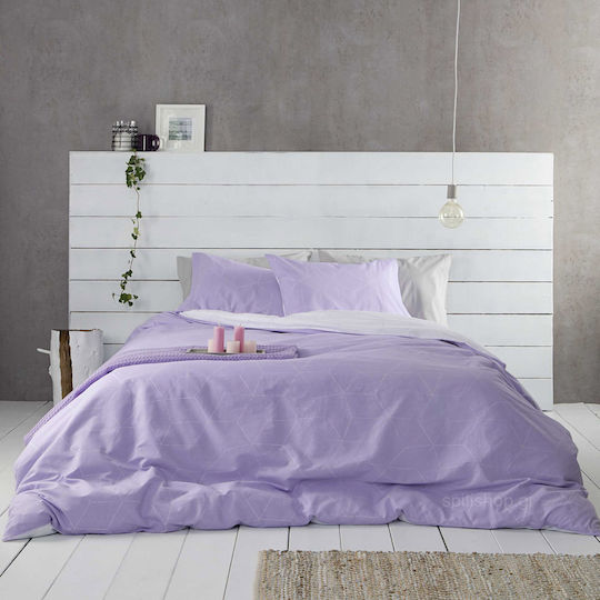 Nima Fade Κουβερλί Μονό Βαμβακερό Lilac 160x240cm