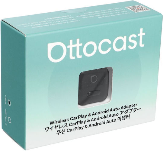 Ottocast Mini Pico Ασύρματος Αντάπτορας Carplay Android Auto Μαύρο Ca525-t